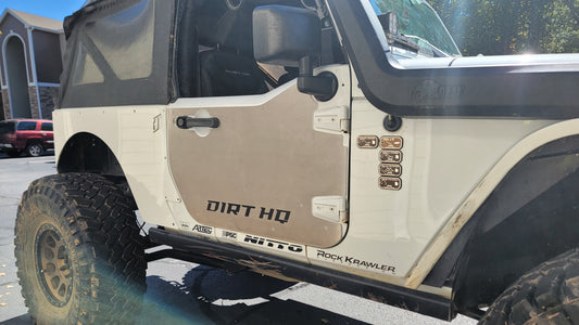 Aluminum Half Door Armor for 2 door JK